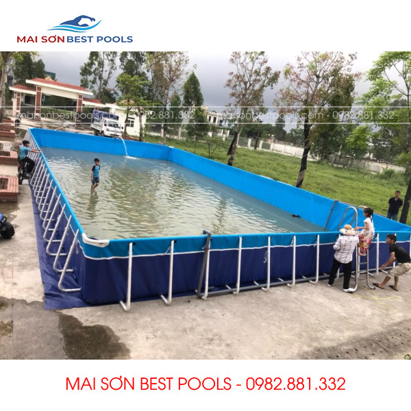 Bể Bơi Kinh Doanh Lắp Ghép Di Động – Bể Bơi Lắp Ghép Cỡ Lớn VietSchoolPool