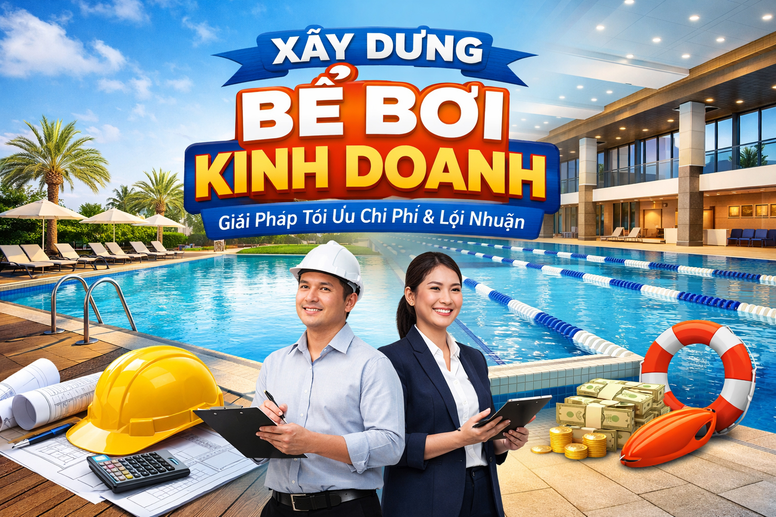 Chi Phí Xây Dựng Bể Bơi Kinh Doanh | Giải Pháp Trọn Gói 2026