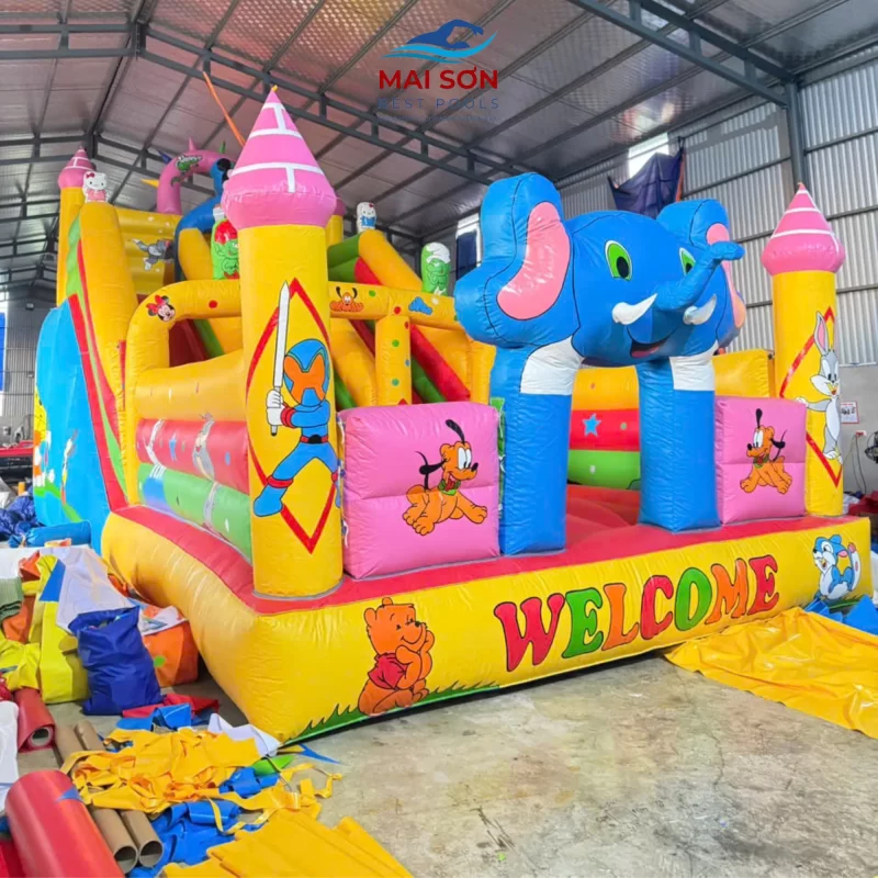 Nhà Phao Bơm Hơi Thiết Kế Mai Sơn – Đồ Chơi Bơm Hơi Cao Cấp Cho Trẻ Em