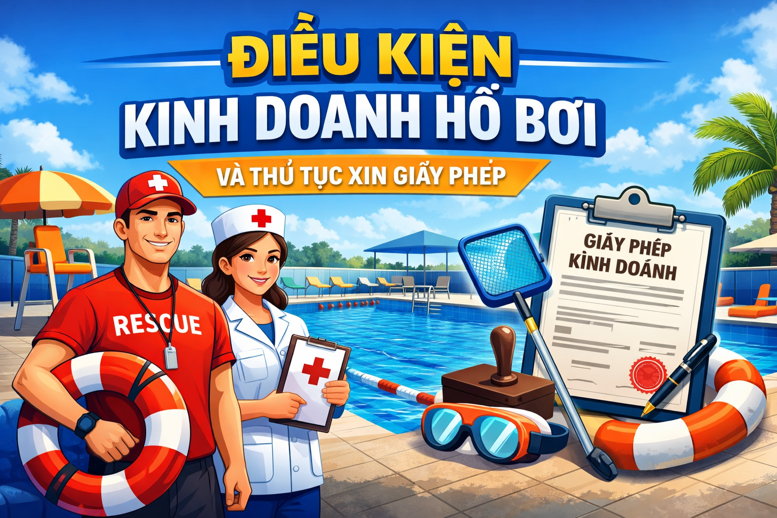 Điều Kiện Kinh Doanh Hồ Bơi Và Thủ Tục Xin Giấy Phép Mới Nhất