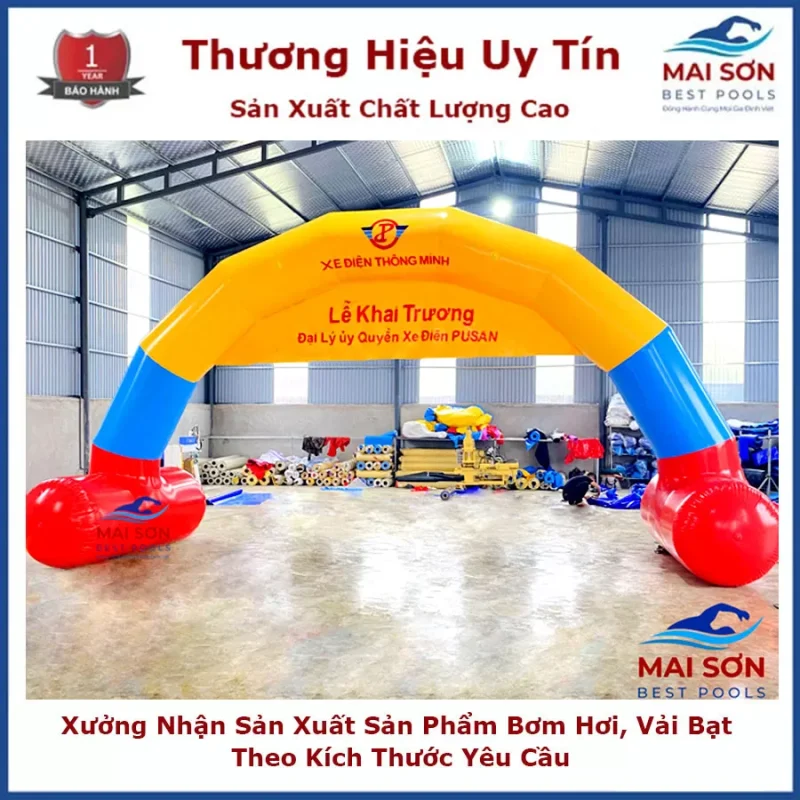 Cổng Hơi sự kiện 4x8m – Logo in vẽ theo yêu cầu